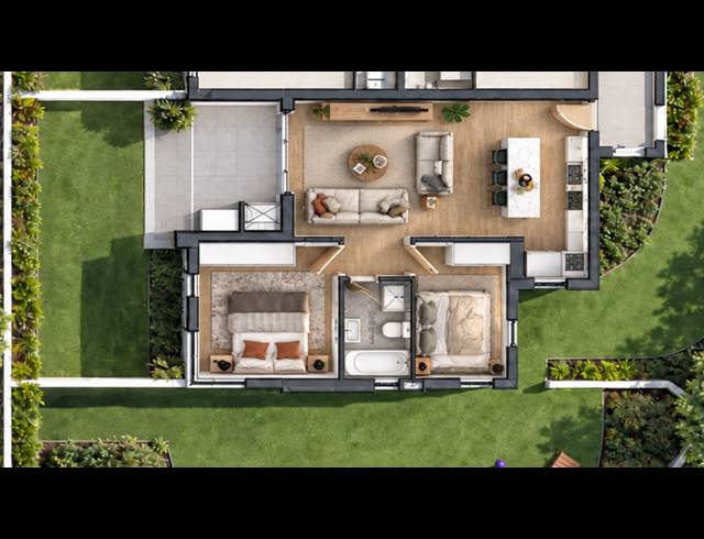 2 BEDROOM APARTMENT FOR SALE IN BEACHFRONT